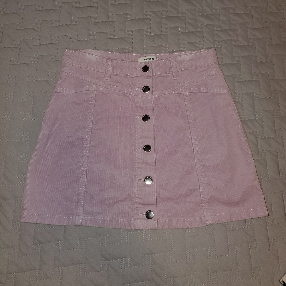 Mini velvet skirt